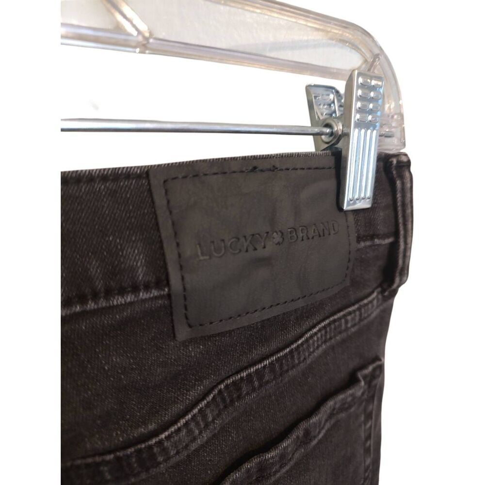 Lucky Brand Women's Size 6/28 A Black Sweet Mid Rise Straight Jeans Distressed - Picture 4 of 9